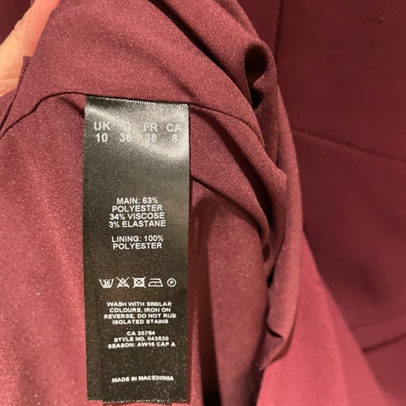 Jaques Vert Burgundy Dress - Picture 8 of 8